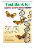 Test Bank - Introduction to Genetic Analysis&comma; 12th Edition &lpar;Griffiths&comma; 2021&rpar;&comma; Chapter 1-20 &vert; All Chapters