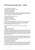 OH Pesticide Certification - CORE NEWEST 2026&sol;2027 ACTUAL EXAM COMPLETE QUESTIONS AND CORRECT DETAILED ANSWERS &lpar;VERIFIED ANSWERS&rpar; &vert;ALREADY GRADED A&plus;&vert;&vert;BRAND NEW&excl;&excl;