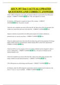 AECN 357 Test 3 ACTUAL UPDATED  QUESTIONS AND CORRECT ANSWERS 