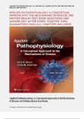 Test Bank – Applied Pathophysiology: A Conceptual Approach to the Mechanisms of Disease, 3rd Edition (Braun & Anderson) | Latest 2025/2026 Update