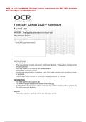 OCR A Level Law H418&sol;01 The legal system and criminal law MAY 2025 Combined  Question Paper and Mark Scheme 