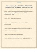 CNA Competency Exam QUESTIONS AND CORRECT ANSWERS LATEST UPDATE JUST RELEASED THIS YEAR