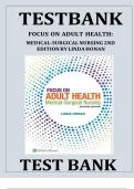 Medical-Surgical Nursing Focus on Clinical Judgment Third Edition by LINDA F&period; HONAN&comma; All Chapters 1-56 Fully Covered ISBN&colon;9781975190941 &vert;&vert; NEW EDITION &vert;&vert; Complete Guide A&plus; Test Bank 