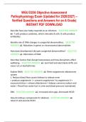WGU D236 Objective Assessment  Pathophysiology Exam (Updated for 2026/2027) –  Verified Questions and Answers for an A Grade|  INSTANT PDF DOWNLOAD 