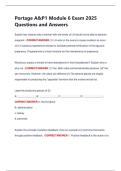 Portage A&P1 Module 6 Exam 2025  Questions and Answers 