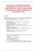WGU D236 &ndash; PATHOPHYSIOLOGY  COMPREHENSIVE PRACTICE EXAM  &lpar;2025 EDITION&rpar; &vert; 120 QUESTIONS WITH  ANSWERS & RATIONALES&vert; INSTANT  PDF DOWNLOAD