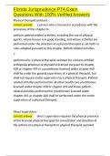 Florida Jurisprudence PTA Exam Questions With 100- Verified Answers&period;docx