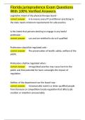 Florida jurisprudence Exam Questions With 100- Verified Answers&period;docx