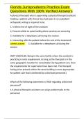 Florida Jurisprudence Practice Exam Questions With 100- Verified Answers&period;docx