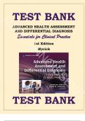 Advanced Health Assessment and Differential Diagnosis&colon; Essentials for Clinical Practice &vert; 1st Edition &vert; Myrick &vert; Complete Test Bank with Answers