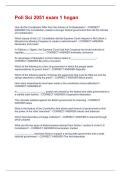 Poli Sci 2051 exam 1 hogan Questions & Answers Already Graded A&plus;
