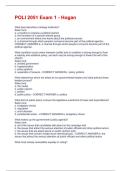 POLI 2051 Exam 1 - Hogan  Questions & Answers Solved 100&percnt; Correct&excl;&excl;