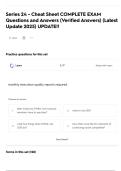 Series 24 - Cheat Sheet COMPLETE EXAM Questions and Answers &lpar;Verified Answers&rpar; &lpar;Latest Update 2025&rpar; UPDATE&excl;&excl;