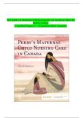 Test Bank for Maternal Child Nursing Care Canada 3rd Edition by Keenan Lindsay&comma; 2024&rpar; &vert; All Chapter 1-55 Covered &vert; Complete Latest Guide A&plus;