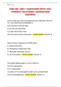 CMN 568- UNIT 1 QUESTIONS WITH 100&percnt;  CORRECT SOLUTIONS &vert; GUARANTEED  SUCCESS&period; 