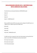MCSA WINDOWS SERVER 2016 - MIDTERM EXAM WITH COMPLETE SOLUTIONS 