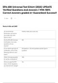 EPA 608 Universal Test EXAM &lpar;2025&rpar; UPDATE Verified Questions And Answers &vert; With 100&percnt; Correct Answers graded A&plus; Guaranteed Success&excl;&excl;