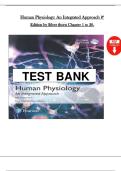 Human Physiology &vert; Test Bank &vert; 8th Global Edition by Silverthorn &vert; All 26 Chapters &vert; Verified Latest Edition
