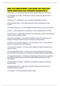 WGU C233 EMPLOYMENT LAW EXAM TEST 2026&sol;2027 PAPER QUESTIONS AND ANSWERS GUARANTEE A&plus;