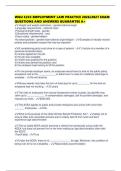 WGU C233 EMPLOYMENT LAW PRACTICE 2026&sol;2027 EXAM QUESTIONS AND ANSWERS GUARANTEE A&plus;
