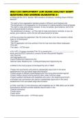 WGU C233 EMPLOYMENT LAW EXAMS 2026&sol;2027 SCRIPT QUESTIONS AND ANSWERS GUARANTEE A&plus;