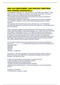 WGU C233 EMPLOYMENT LAW 2026&sol;2027 QUESTIONS AND ANSWERS GUARANTEE A&plus;