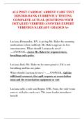 ALS POST CARDIAC ARREST CARE TEST  2025&sol;2026 BANK CURRENTLY TESTING  COMPLETE ACTUAL QUESTIONS WITH  DETAILED VERIFIED ANSWERS EXPERT  VERIFIED &sol;ALREADY GRADED A&plus;