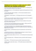 PROMULGATED CONTRACTS EXAMS 2026&sol;2027 SCRIPT QUESTIONS AND ANSWERS GUARANTEE A&plus;