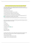 End of Life Care Study Questions with Correct Answers&vert; New Update 100&percnt; Verified