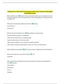 Nursing care at End of Life Exam Questions with Correct Answers&vert; New Update  Guaranteed Success 