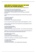 AORN PERIOP 101 REVISION 2026&sol;2027 TEST EXAM QUESTIONS AND ANSWERS GRADED A&plus;