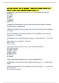AORN PERIOP 101 UPDATED PRACTICE EXAM 2026&sol;2027 QUESTIONS AND ANSWERS GRADED A&plus;
