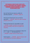 PSE Window Clerk Exam 2025&colon; Actual Questions & Verified Answers &lpar;Graded A&plus;&rpar;