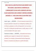 WGU C840 Digital Forensics OA & Practice Exam 2025 &vert; Test Bank & Study Guide