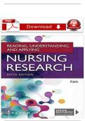 Test Bank - for Reading&comma; Understanding&comma; and Applying Nursing Research 6th Edition By James A&period; Fain&comma; All Chapters 1-15 &vert; Complete Guide A&plus;&period;