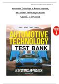 Automotive Technology &vert; Solutions Manual &vert; A Systems Approach 4th Canadian Edition by Jack Erjavec &vert; Chapters 1&ndash;55