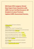 EKG Exam NYU Langone&vert; Brand New Expert Exam Questions with 100&percnt; Correct Verified Answers&vert; All Graded A&plus;&vert;Latest Premium Update&vert;100&percnt; Guaranteed Success&period;