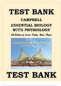 Campbell Essential Biology with Physiology &vert; 5th Edition &vert; Simon&comma; Dickey&comma; Reece&comma; Hogan &vert; Complete Test Bank with Answers