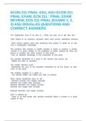 ECON 211 FINAL ASU&comma; ASU ECON 211 FINAL EXAM&comma; ECN 211 &colon; FINAL EXAM REVIEW&comma; ECN 211 FINAL &lpar;EXAMS 1&comma; 2&comma; 3&rpar; ASU DOUGLAS QUESTIONS AND CORRECT ANSWERS