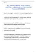 BSC 1005 MOVEMENT & PHYSIOLOGY CHAPTER 1-2 Questions with 100&percnt; Verified Answers UPDATED&excl;&excl;&excl;&period;