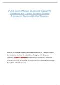 PECT Exam &lpar;Module 2&rpar; Newest 2025&sol;2026  Questions and Correct Answers Graded  A&plus;&vert;Assured Success&vert;Verified Soluions 