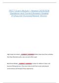 PECT Exam Module 1 Newest 2025&sol;2026  Questions and Correct Answers Graded  A&plus;&vert;Assured Success&vert;Newest Version 