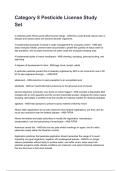 Category 8 Pesticide License Study Set NEWEST 2026&sol;2027 ACTUAL EXAM COMPLETE QUESTIONS AND CORRECT DETAILED ANSWERS &lpar;VERIFIED ANSWERS&rpar; &vert;ALREADY GRADED A&plus;&vert;&vert;BRAND NEW&excl;&excl;