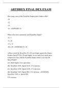 ARTHREX FINAL DEX EXAM  QUESTIONS AND ANSWERS 2025