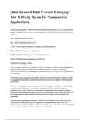 Ohio General Pest Control Category 10A A Study Guide for Commercial Applicators NEWEST 2026&sol;2027 ACTUAL EXAM COMPLETE QUESTIONS AND CORRECT DETAILED ANSWERS &lpar;VERIFIED ANSWERS&rpar; &vert;ALREADY GRADED A&plus;&vert;&vert;BRAND NEW&excl;&excl;