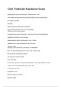 Ohio Pesticide Applicator Exam NEWEST 2026&sol;2027 ACTUAL EXAM COMPLETE QUESTIONS AND CORRECT DETAILED ANSWERS &lpar;VERIFIED ANSWERS&rpar; &vert;ALREADY GRADED A&plus;&vert;&vert;BRAND NEW&excl;&excl;
