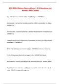 BSC 2086&colon; Midterm Review &lpar;Exam 1 & 2&rpar; Questions And Answers 100&percnt; Solved 