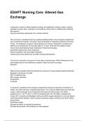 EDAPT Nursing Care&colon; Altered Gas Exchange NEWEST 2026&sol;2027 ACTUAL EXAM COMPLETE QUESTIONS AND CORRECT DETAILED ANSWERS &lpar;VERIFIED ANSWERS&rpar; &vert;ALREADY GRADED A&plus;&vert;&vert;BRAND NEW&excl;&excl;
