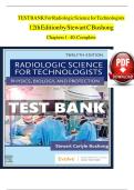 Radiologic Science for Technologists, 13th Edition by Bushong and Shields (Mosby, 2025/26 academic year) Test Bank 
