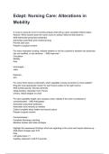 Edapt&colon; Nursing Care&colon; Alterations in Mobility NEWEST 2026&sol;2027 ACTUAL EXAM COMPLETE QUESTIONS AND CORRECT DETAILED ANSWERS &lpar;VERIFIED ANSWERS&rpar; &vert;ALREADY GRADED A&plus;&vert;&vert;BRAND NEW&excl;&excl;